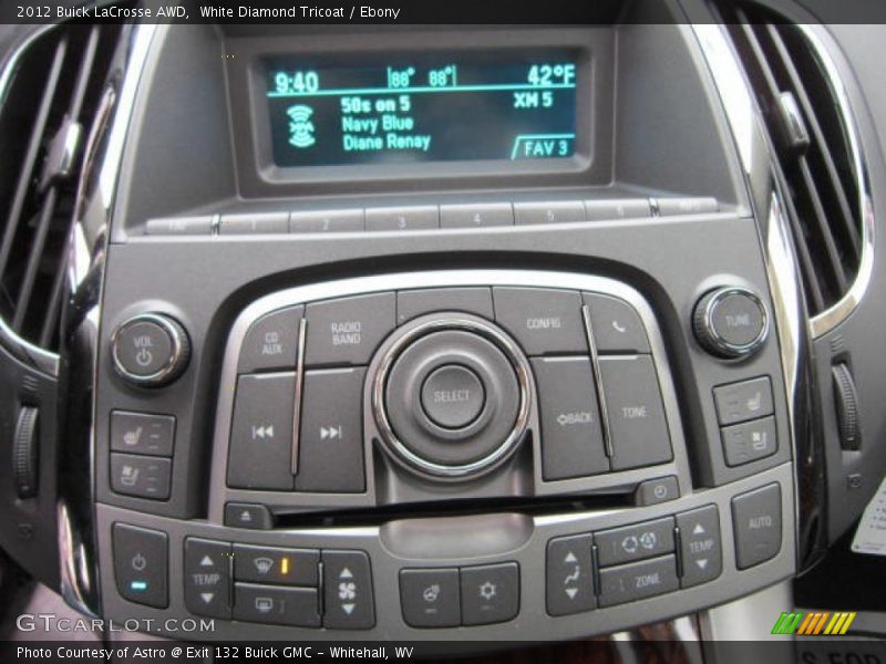 Controls of 2012 LaCrosse AWD