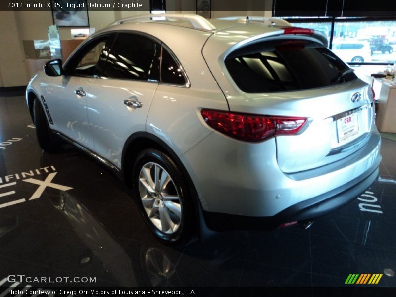 Liquid Platinum / Graphite 2012 Infiniti FX 35