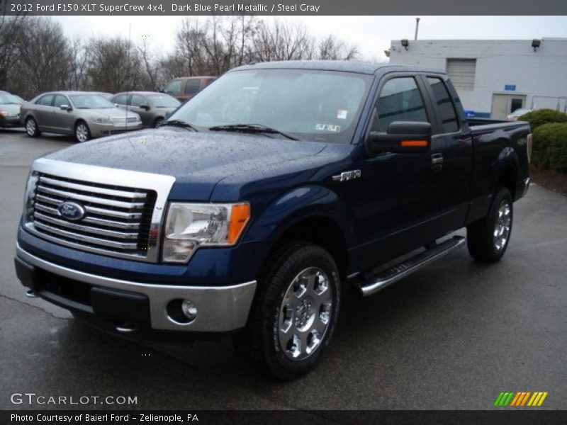 Dark Blue Pearl Metallic / Steel Gray 2012 Ford F150 XLT SuperCrew 4x4