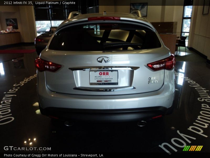 Liquid Platinum / Graphite 2012 Infiniti FX 35