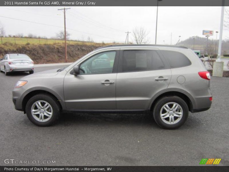 Mineral Gray / Gray 2011 Hyundai Santa Fe GLS AWD