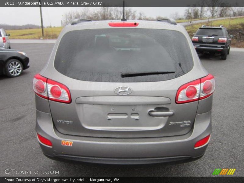 Mineral Gray / Gray 2011 Hyundai Santa Fe GLS AWD