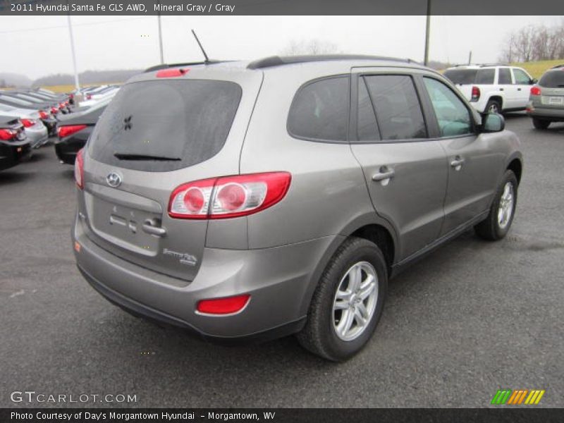 Mineral Gray / Gray 2011 Hyundai Santa Fe GLS AWD
