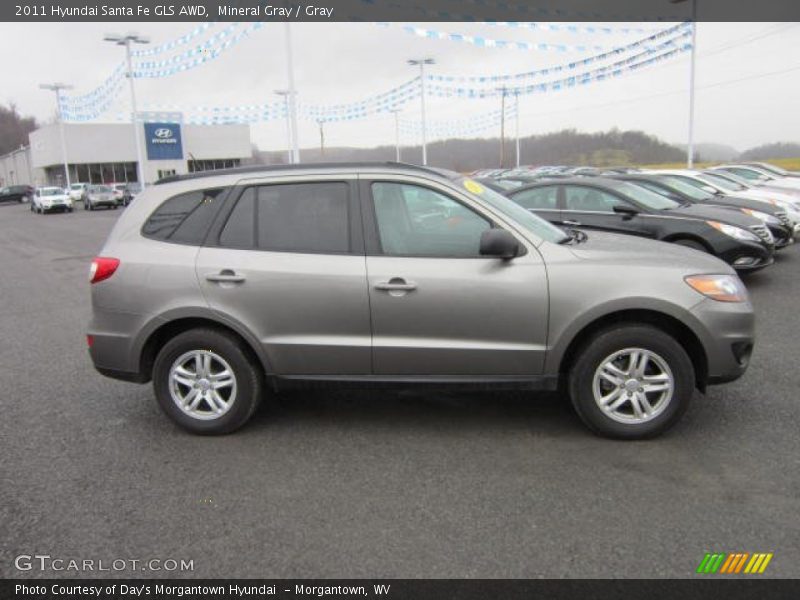 Mineral Gray / Gray 2011 Hyundai Santa Fe GLS AWD