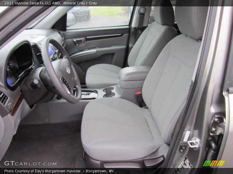 Mineral Gray / Gray 2011 Hyundai Santa Fe GLS AWD