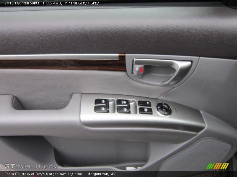 Mineral Gray / Gray 2011 Hyundai Santa Fe GLS AWD