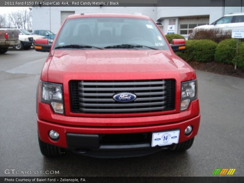 Red Candy Metallic / Black 2011 Ford F150 FX4 SuperCab 4x4