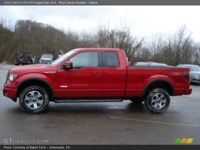  2011 F150 FX4 SuperCab 4x4 Red Candy Metallic