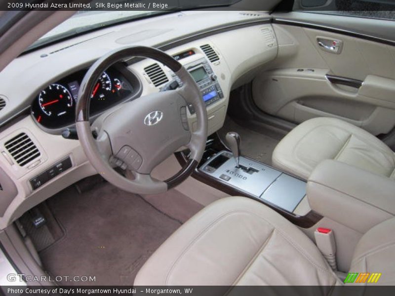 Silk Beige Metallic / Beige 2009 Hyundai Azera Limited