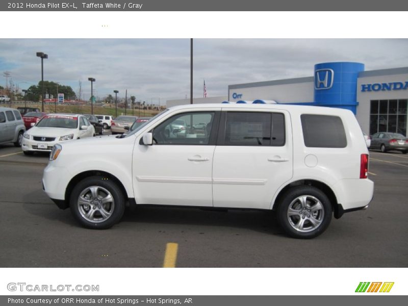 Taffeta White / Gray 2012 Honda Pilot EX-L