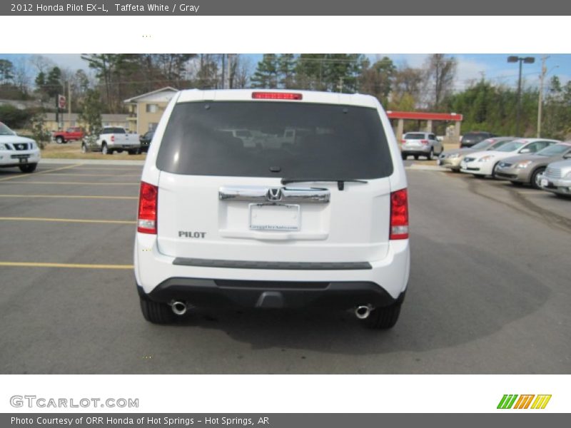 Taffeta White / Gray 2012 Honda Pilot EX-L