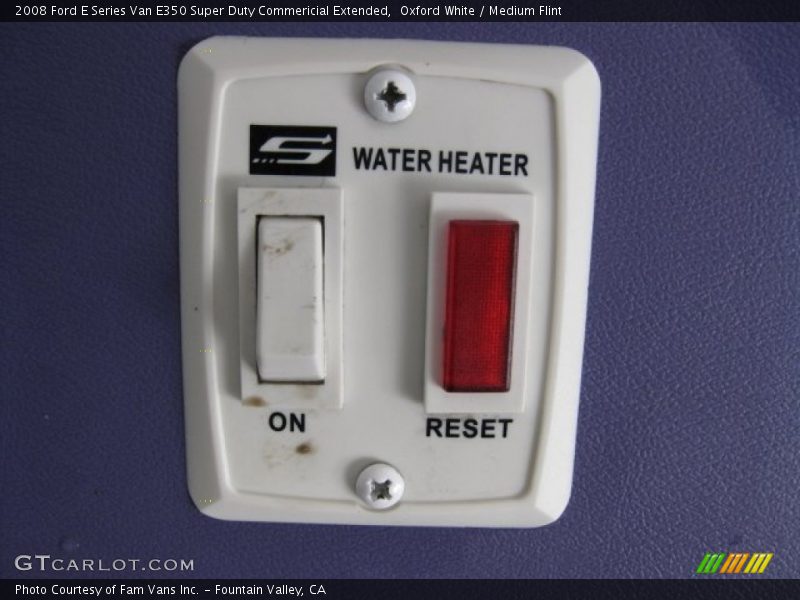 Oxford White / Medium Flint 2008 Ford E Series Van E350 Super Duty Commericial Extended