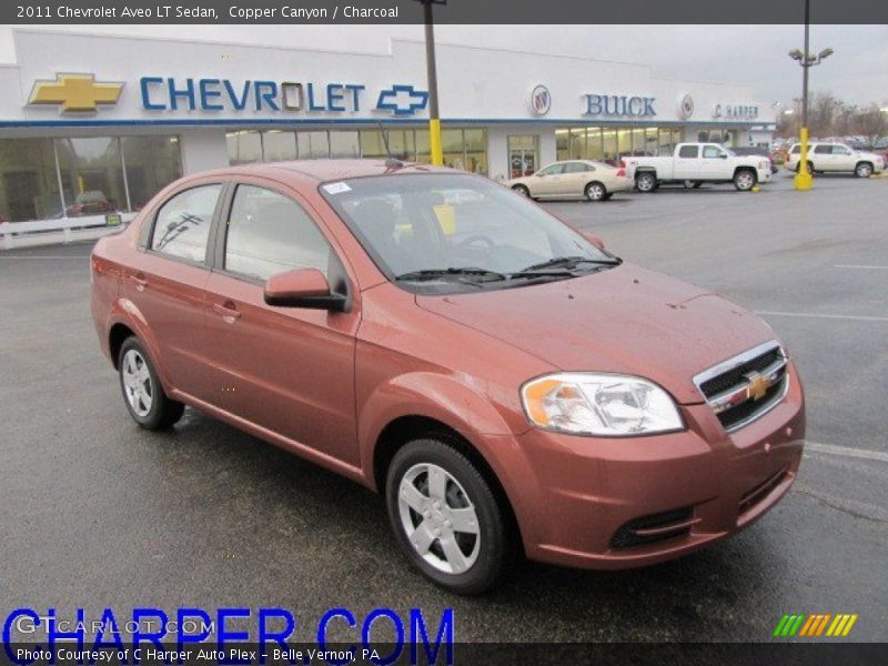 Copper Canyon / Charcoal 2011 Chevrolet Aveo LT Sedan