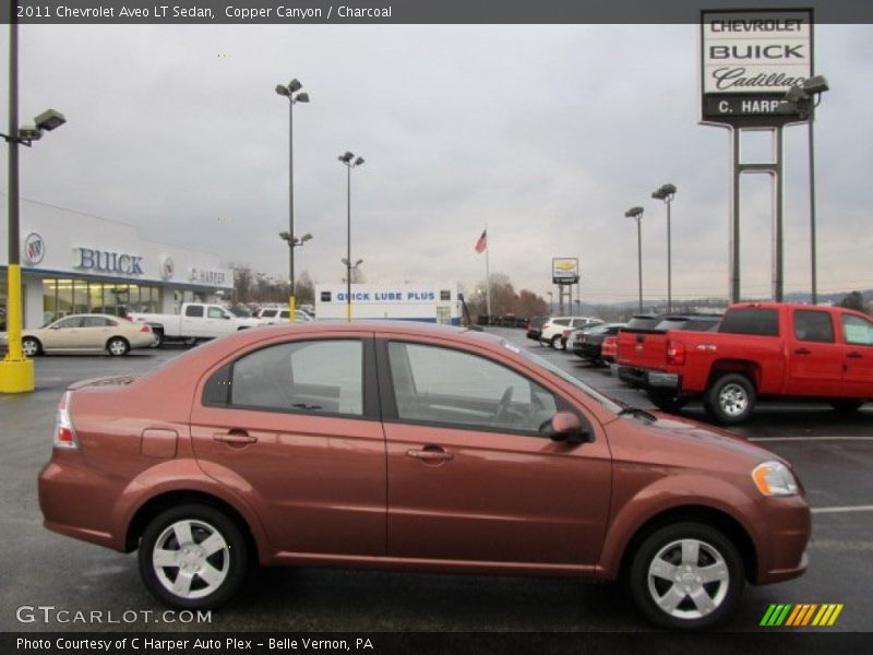 Copper Canyon / Charcoal 2011 Chevrolet Aveo LT Sedan