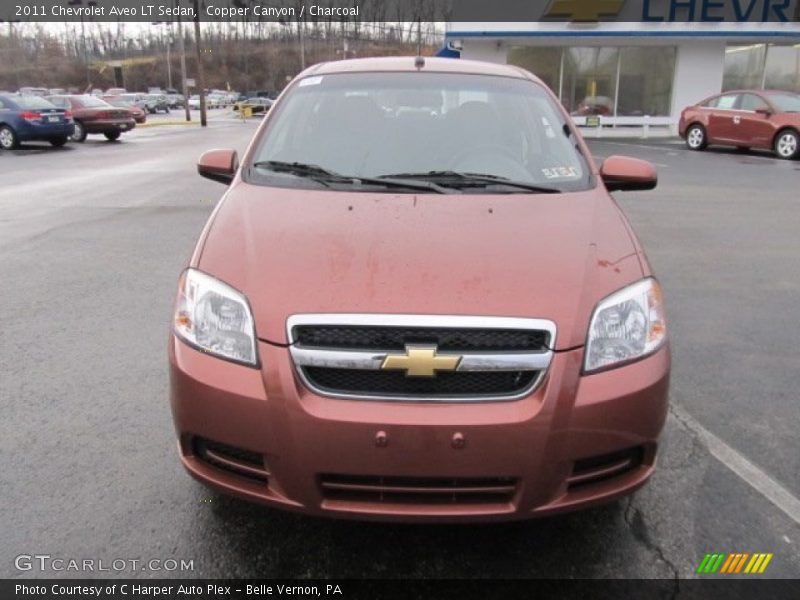 Copper Canyon / Charcoal 2011 Chevrolet Aveo LT Sedan