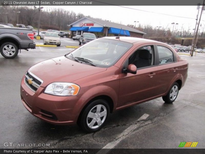 Copper Canyon / Charcoal 2011 Chevrolet Aveo LT Sedan