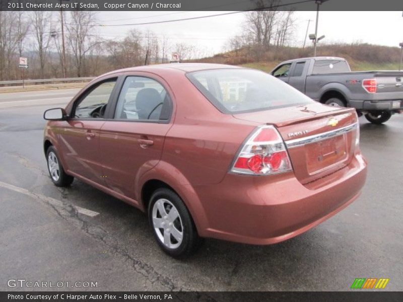 Copper Canyon / Charcoal 2011 Chevrolet Aveo LT Sedan