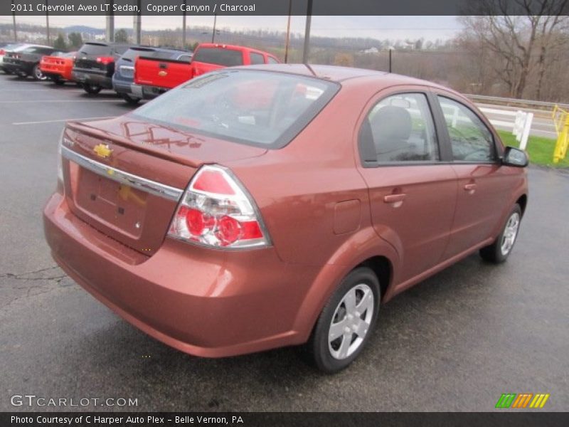 Copper Canyon / Charcoal 2011 Chevrolet Aveo LT Sedan