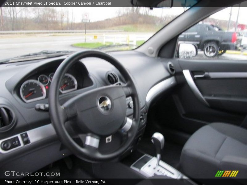 Copper Canyon / Charcoal 2011 Chevrolet Aveo LT Sedan