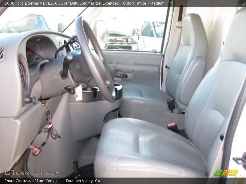 Oxford White / Medium Flint 2008 Ford E Series Van E350 Super Duty Commericial Extended