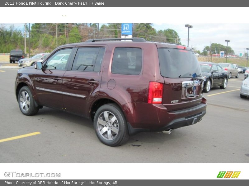 Dark Cherry Pearl II / Beige 2012 Honda Pilot Touring