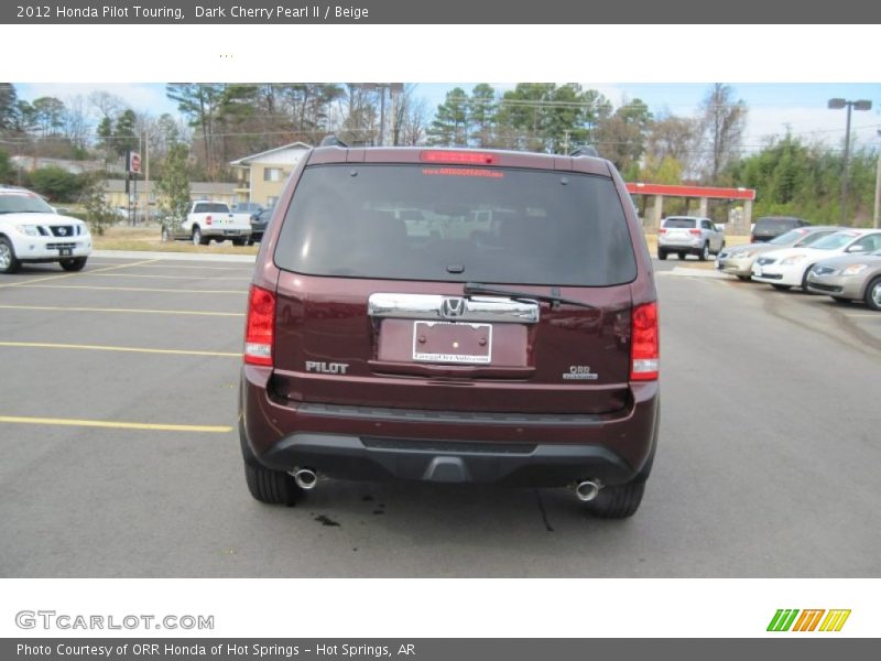 Dark Cherry Pearl II / Beige 2012 Honda Pilot Touring