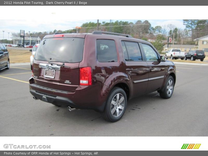 Dark Cherry Pearl II / Beige 2012 Honda Pilot Touring