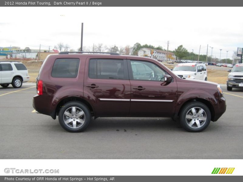 Dark Cherry Pearl II / Beige 2012 Honda Pilot Touring