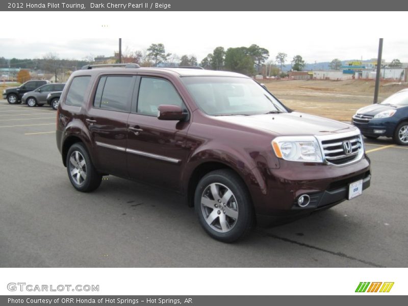 Dark Cherry Pearl II / Beige 2012 Honda Pilot Touring
