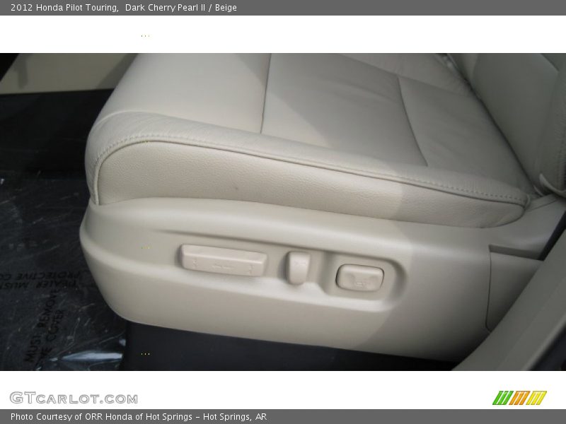 Dark Cherry Pearl II / Beige 2012 Honda Pilot Touring