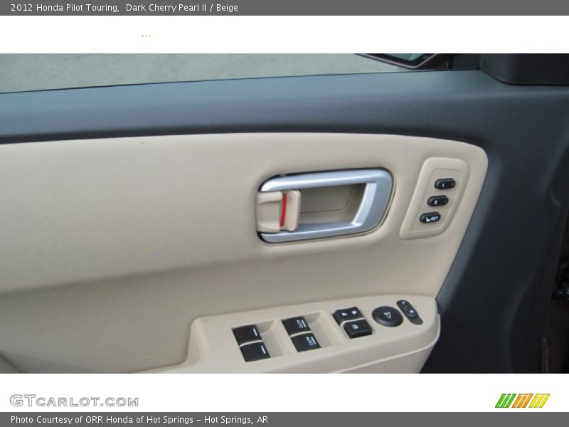 Dark Cherry Pearl II / Beige 2012 Honda Pilot Touring