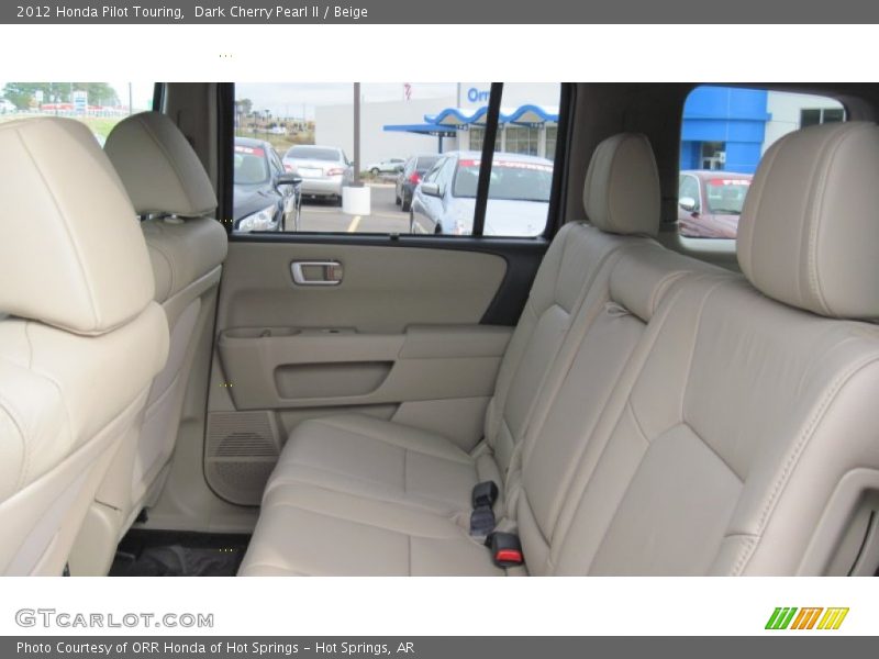 Dark Cherry Pearl II / Beige 2012 Honda Pilot Touring