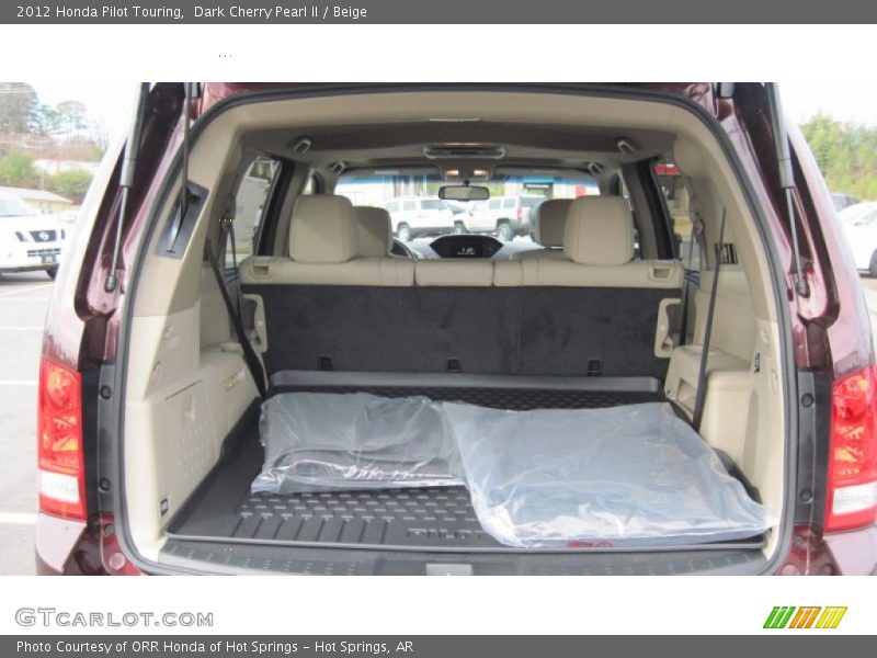 Dark Cherry Pearl II / Beige 2012 Honda Pilot Touring
