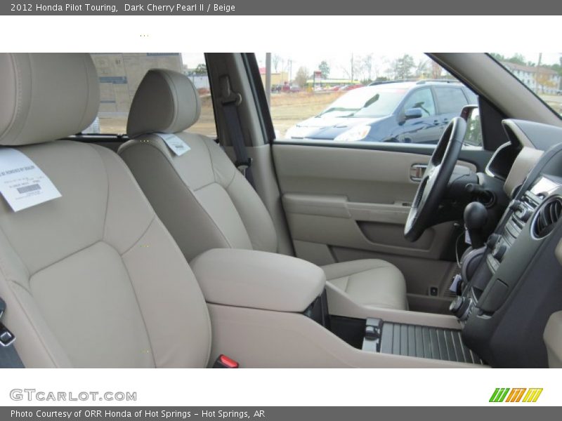Dark Cherry Pearl II / Beige 2012 Honda Pilot Touring