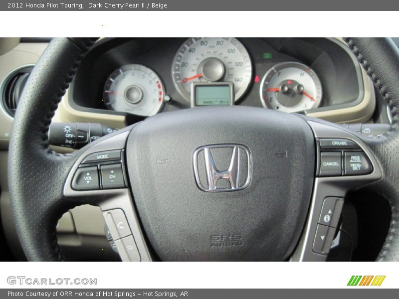 Dark Cherry Pearl II / Beige 2012 Honda Pilot Touring