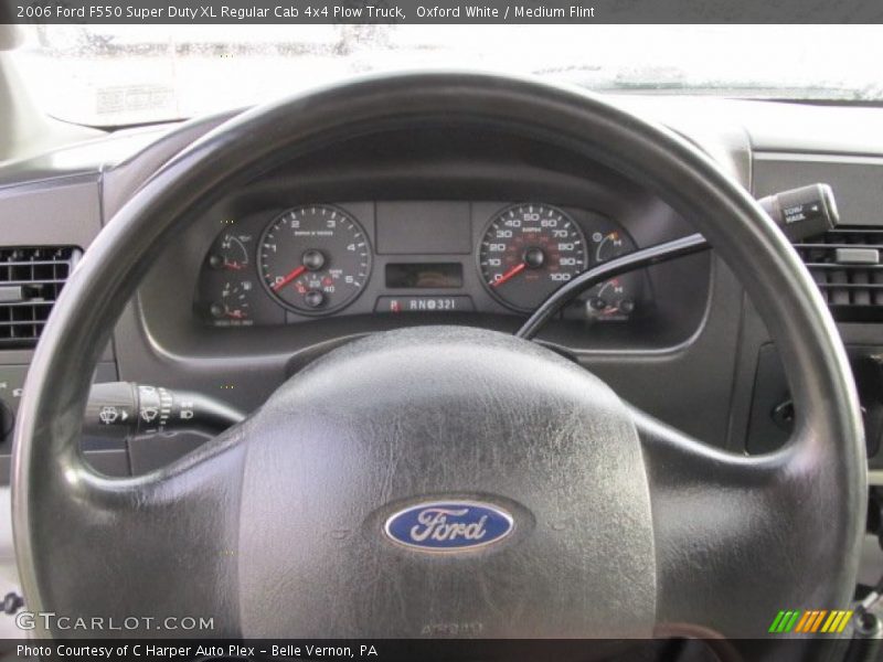 Oxford White / Medium Flint 2006 Ford F550 Super Duty XL Regular Cab 4x4 Plow Truck