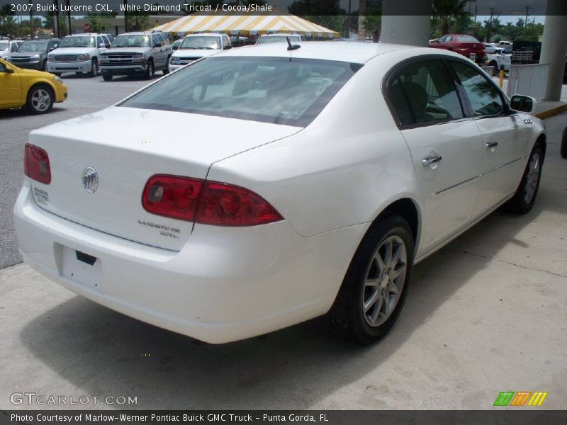 White Diamond Tricoat / Cocoa/Shale 2007 Buick Lucerne CXL