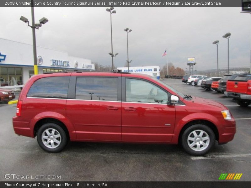 Inferno Red Crystal Pearlcoat / Medium Slate Gray/Light Shale 2008 Chrysler Town & Country Touring Signature Series
