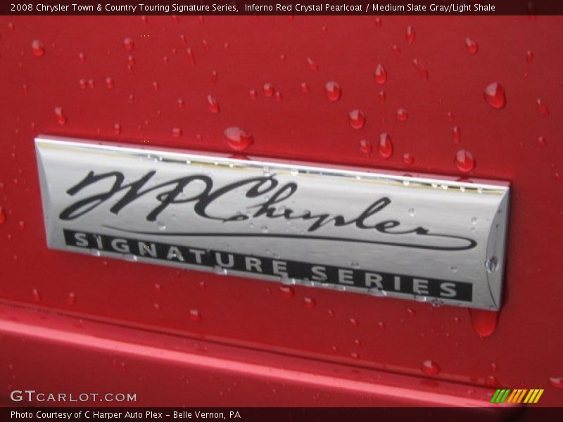 Inferno Red Crystal Pearlcoat / Medium Slate Gray/Light Shale 2008 Chrysler Town & Country Touring Signature Series