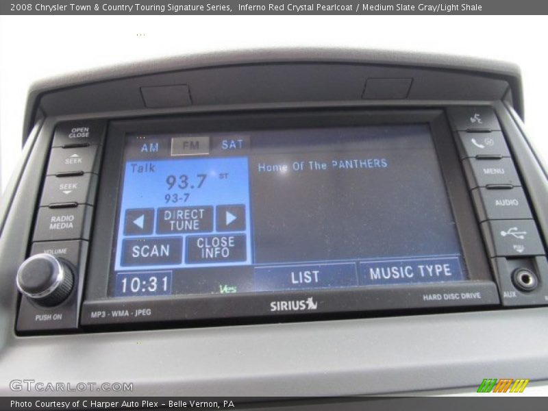 Inferno Red Crystal Pearlcoat / Medium Slate Gray/Light Shale 2008 Chrysler Town & Country Touring Signature Series
