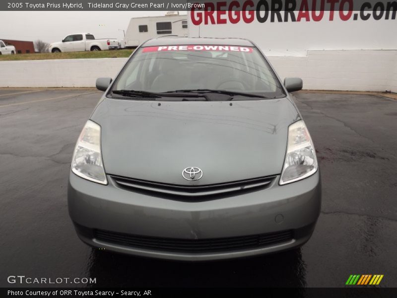 Tideland Gray Green Pearl / Ivory/Brown 2005 Toyota Prius Hybrid