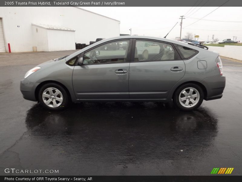 Tideland Gray Green Pearl / Ivory/Brown 2005 Toyota Prius Hybrid