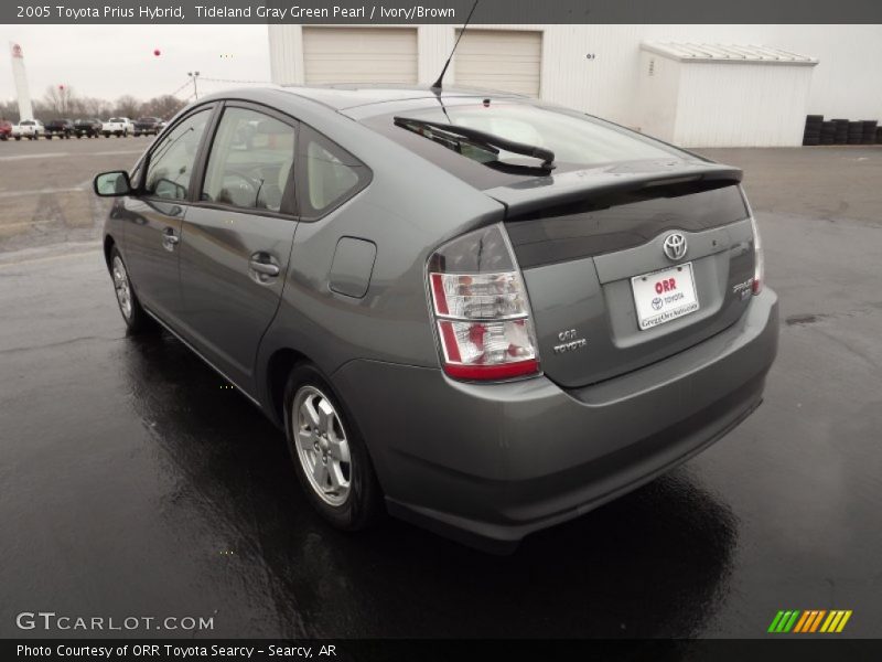 Tideland Gray Green Pearl / Ivory/Brown 2005 Toyota Prius Hybrid