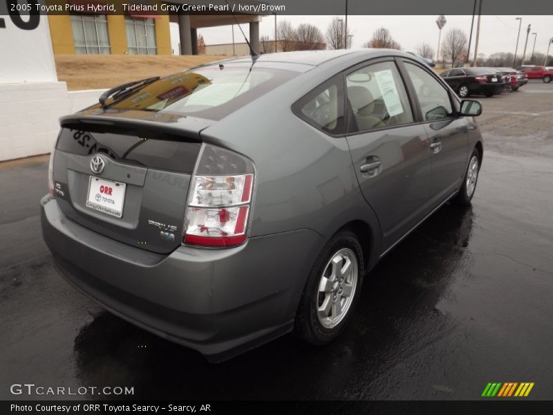 Tideland Gray Green Pearl / Ivory/Brown 2005 Toyota Prius Hybrid