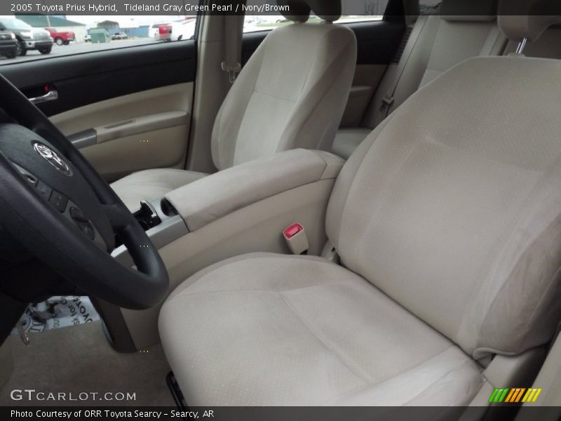 Tideland Gray Green Pearl / Ivory/Brown 2005 Toyota Prius Hybrid