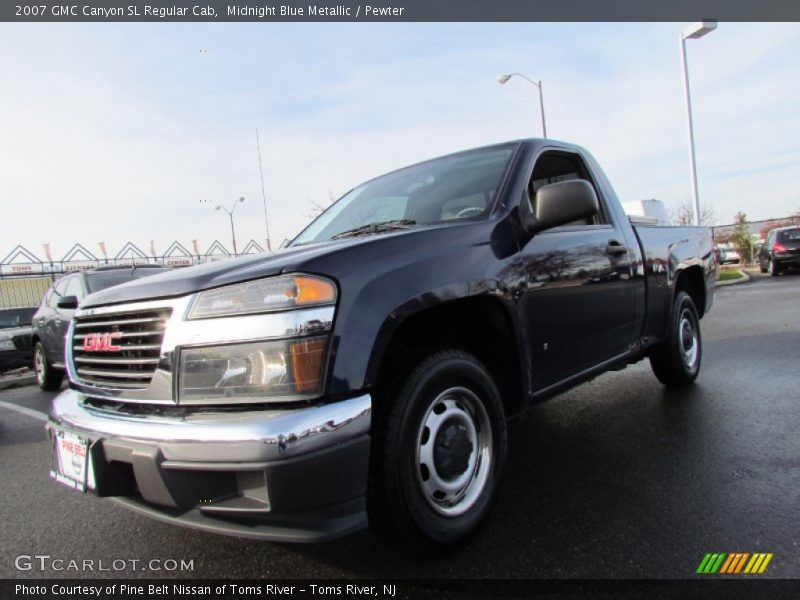 Midnight Blue Metallic / Pewter 2007 GMC Canyon SL Regular Cab