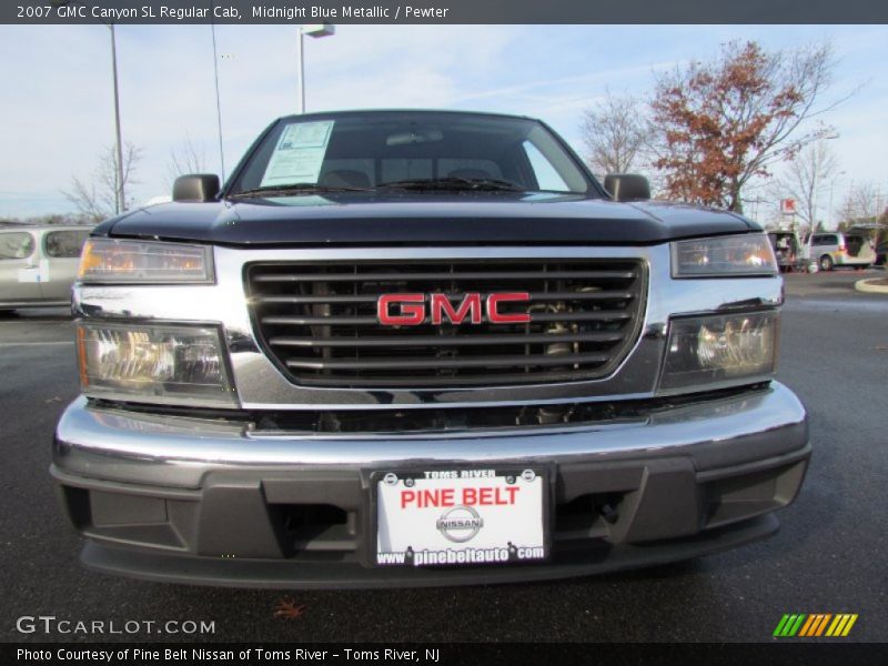 Midnight Blue Metallic / Pewter 2007 GMC Canyon SL Regular Cab