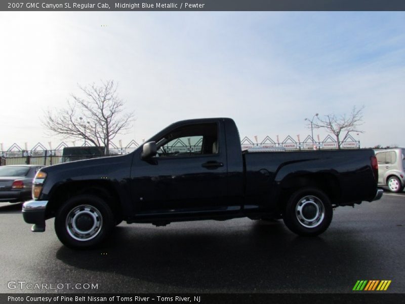 Midnight Blue Metallic / Pewter 2007 GMC Canyon SL Regular Cab