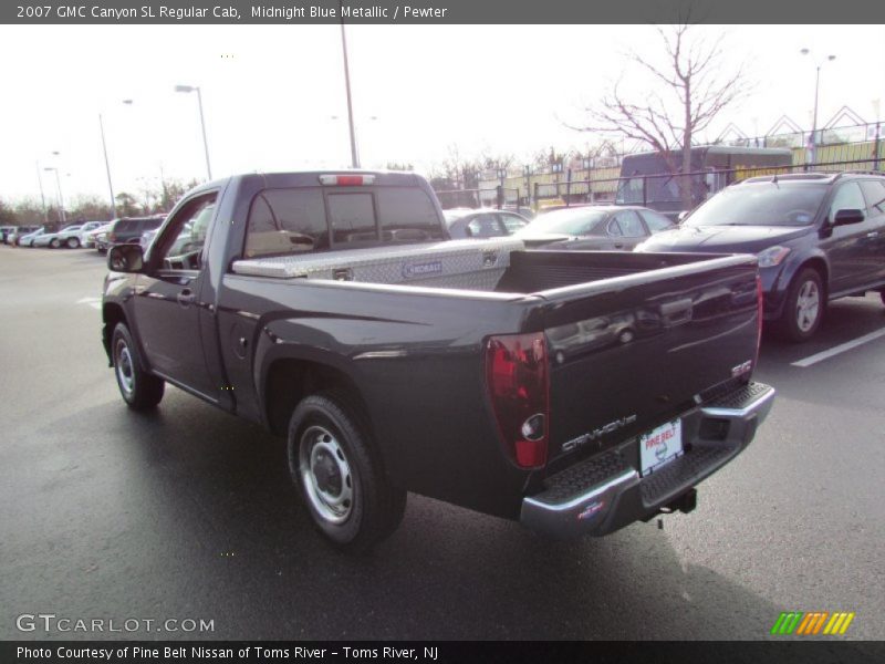 Midnight Blue Metallic / Pewter 2007 GMC Canyon SL Regular Cab