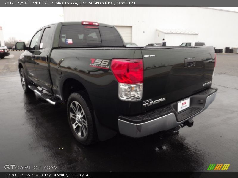 Spruce Green Mica / Sand Beige 2012 Toyota Tundra TSS Double Cab 4x4